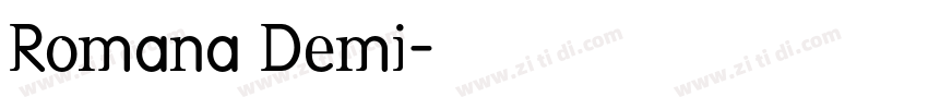Romana Demi字体转换
